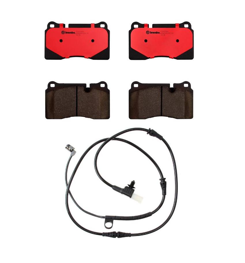 Land Rover Brakes Kit Brembo Pads Front (Ceramic) (with Sensor